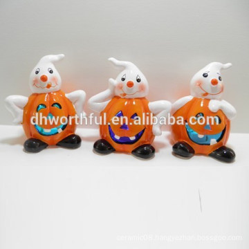 New arrival ceramic LED halloween decorations